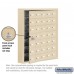 Salsbury Cell Phone Storage Locker - with Front Access Panel - 7 Door High Unit (5 Inch Deep Compartments) - 35 A Doors (34 usable) - Sandstone - Surface Mounted - Master Keyed Locks